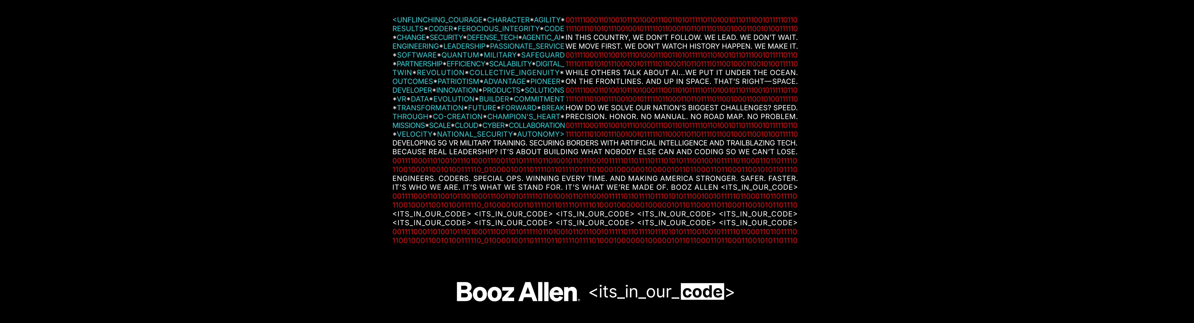 Booz Allen Hamilton mission technology and operations center