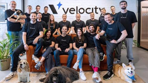 Velocity founders and team at the company office